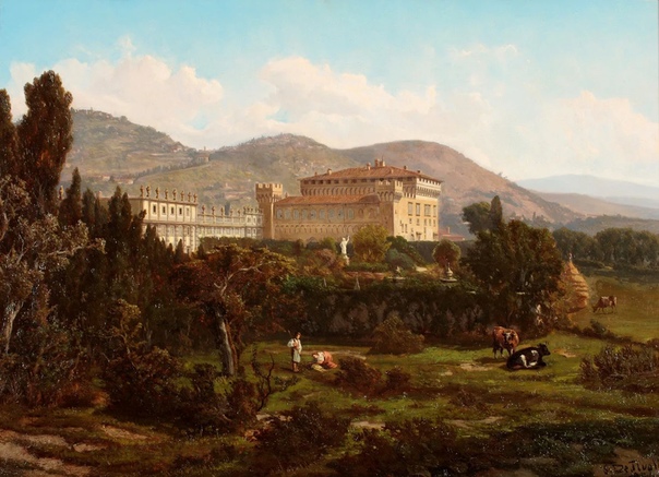 Серафино де Тиволи (Serafino De Tivoli, 1826-1892 итальянский художник, с особенной тонкостью чувствовавший красоту природы. Дыхание ветра, дрожащая гладь воды, шелест листьев всё это де Тиволи
