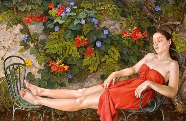 Франсин Ван Хов (1942 г р.)-французская художница, специализирующаяся на фигуративной живописи пастелью. Бакалавр парижского института искусств. Знаменита своими изображениями женского образа в