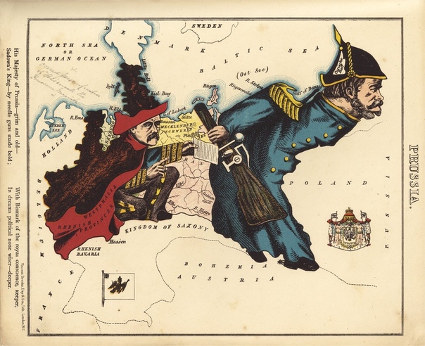 Необычный Атлас Европы «Geografical fun» 1868 г.