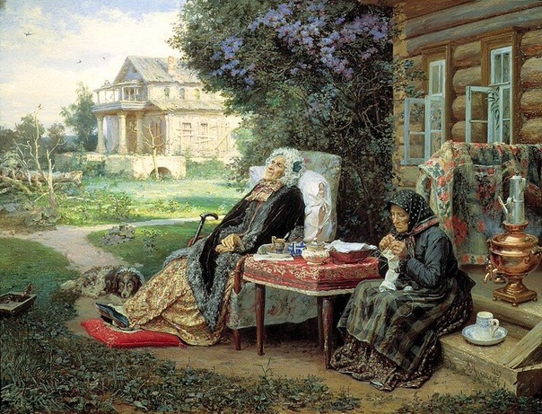 Картина «Всё в прошлом», 1889 год. Художник: Василий Максимов