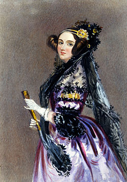 Женщина, которая считается первым программистом. Августа Ада Кинг, Ада Лавлейс (1815-1852) фамилия при рождении Байрон; английская аристократка, графиня Лавлейс, английский математик. Дочь