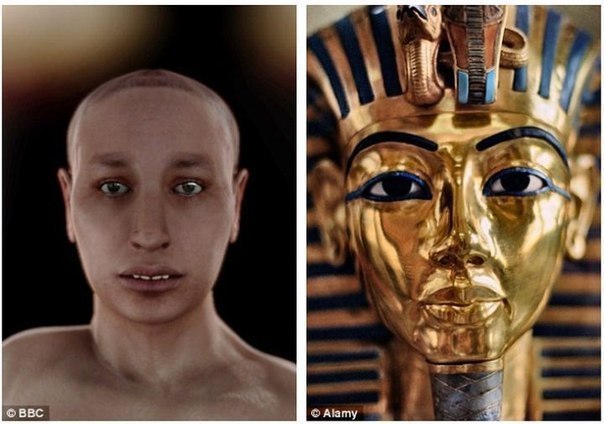 Предположения об облике Тутанхамона Мумию этого фараона изучали с помощью томографа. Было получено свыше 2000 сканов. Кроме того, ученые проводили и ДНК-анализы генетического материала самого