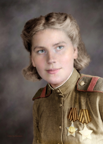 Портрет первой девушки-снайпера, которая стала кавалером Ордена Славы, была Роза Шанина Уничтожила только по подтверждённым данным 59 фашистов. «Я знаю, что так мало делала до сих пор. Я сделала