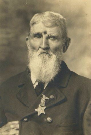 Ветеран Гражданской войны, Джейкоб Миллер, получивший пулевое ранение в голову 19 сентября 1863 года в битве при Чикамоге