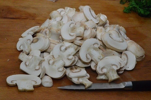 Готовим картошку с грибами в сливках! 