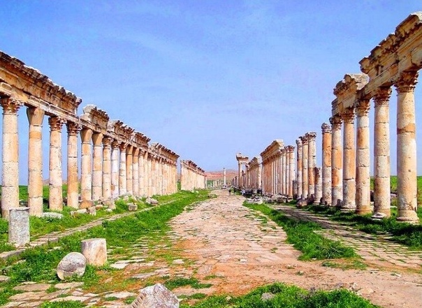 АПАМЕЯ. МЕГАПОЛИС АНТИЧНОГО МИРА Между сирийскими городами Хама и Алеппо, неподалёку от границы с Ливаном, на пустынном зелёном холме, возвышаются грандиозные останки древнего города, ведущего