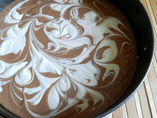 Готовим творожный пирог с какао! 