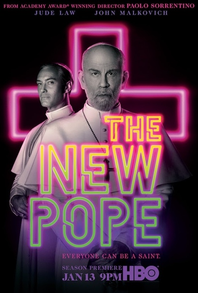 Джуд Лоу и Джон Малкович в полноценном трейлере «Нового Папы» Возвращаемся в Ватикан 13 января.