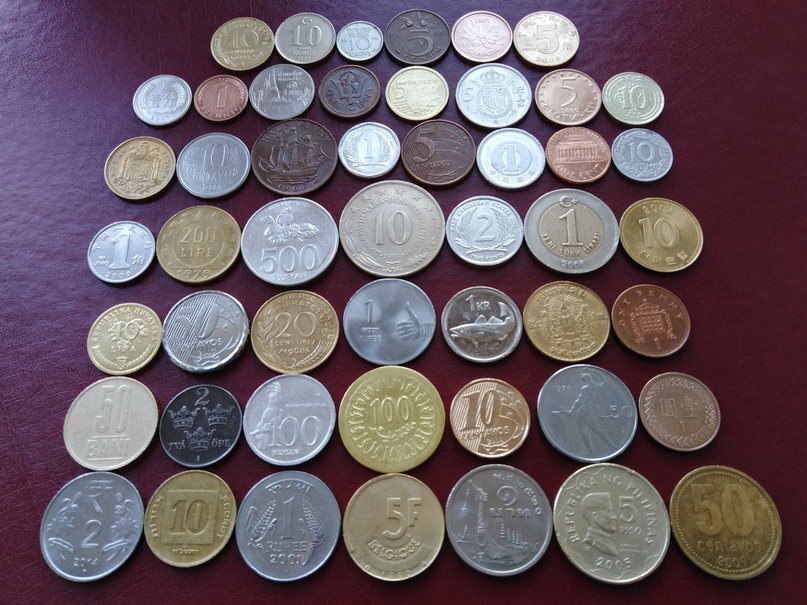 Купить коллекцию из 50 иностранных монет | Объявления Орска и Новотроицка №6229