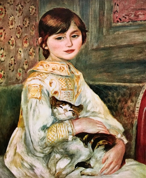 «Жюли Мане (Девочка с кошкой)», Огюст Ренуар 